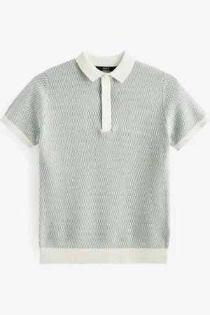 Next 100% Bomuld Kortærmet Geo Pattern Polo-skjorter (3-16år)4 år (104cm)