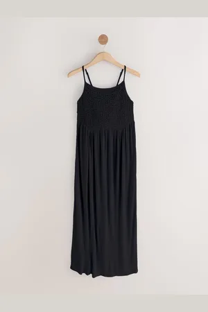 Next Strappy Shirred Jersey Maxikjole40høj
