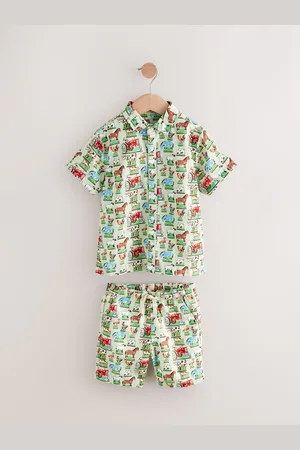 Next Linen Blend Shirt & Shorts Set (3mths-7yrs)110116cm