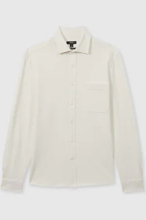 Reiss Kappo Cotton Blend Twill OvershirtXL