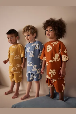 Next 100% Cotton Short Pyjamas 3 Pakke (9mdr.-12år)110116cm
