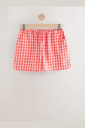 Next Textured Gingham 100% Cotton Shorts38