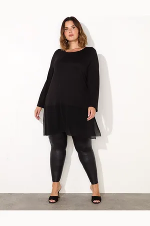 Live Unlimited London Curve Jersey Tunika Med Chiffon Hem50