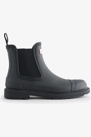 Hunter Herre Chelsea Commando Sort Wellies Støvler