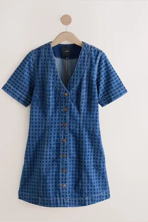 Next V-hals 100% Bomuld Denim KjoleXL Reg