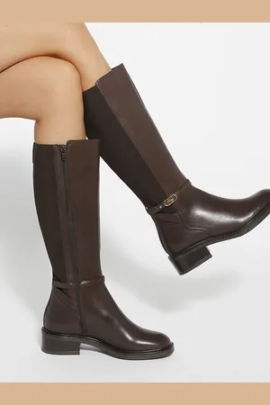 Dune Tias Branded Buckle Boots