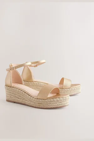 Next Forever Comfort Round Toe Flatform Espadrilles Kilehæle Sandaler6.5