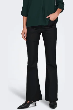 JDY High Waisted Coated Flared JeansXXL 18