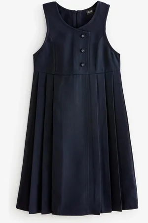 Next Asymmetric Button Front Long Pinafore School Dress (3-14yrs)6 år (116cm)