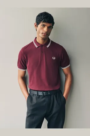 Fred Perry Herre Twin Tipped 100% Cotton Polo-skjorterXL