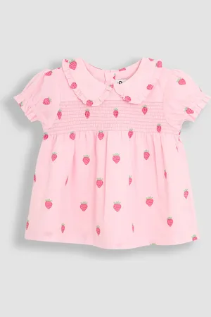 JoJo Maman Bébé Peter Pan Collar Smocked Blouse110116cm