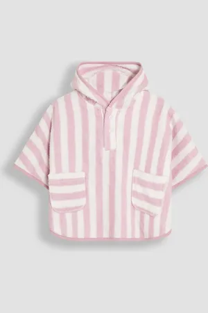 JoJo Maman Bébé 100% Cotton Stripe Towelling Poncho8692cm