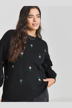 Simply Be Rose Embroidered Jumper48