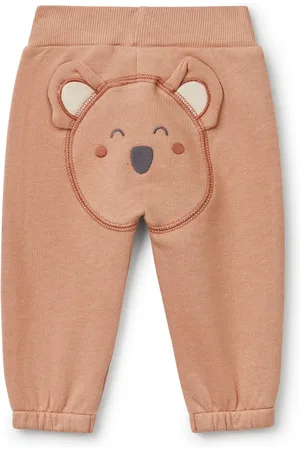 Benetton Baby Animal Print Fleece 100% Cotton Leggings9 - 12 måneder (74 - 80cm)