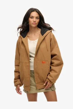 Superdry Oversized Surplus Med hætte 100% Bomuld Bomber Jakke34