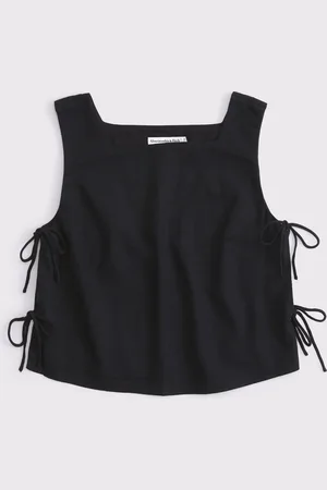 Abercrombie & Fitch Shell Top With Tie Side Detailxsmall