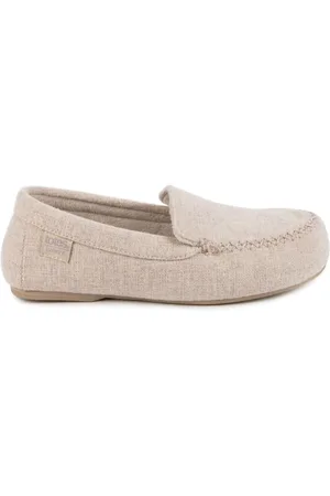 Totes Isotoner Ladies Textured Moccasin Slipperseu37
