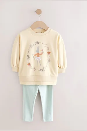 Next Langærmet Top og Leggings Sæt (3mdr.-7år)4 - 5 år (104 - 110cm)