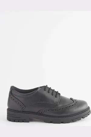 Next School Leather Chunky Lace-Up Brogues