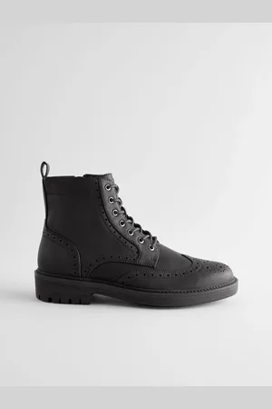 Next Brogue Zip Up Boots