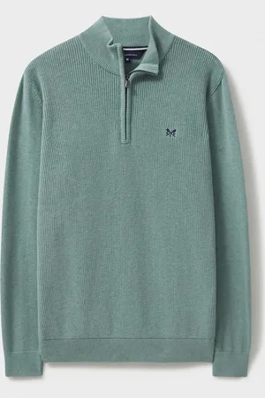 J.Crew Company Brioche Rib Half Zip Knit 100% Cotton JumperXL
