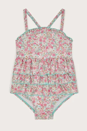 Monsoon Baby Ditsy Floral Print Frilly Swimsuit6268cm