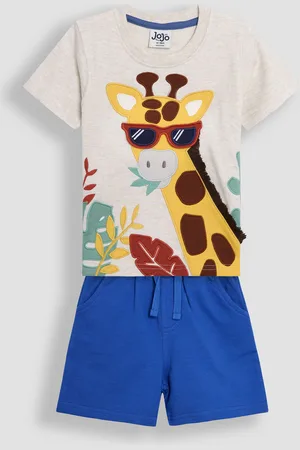 JoJo Maman Bébé 2-Piece Appliqué T-Shirt & Shorts Set98104cm