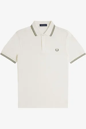 Fred Perry Poloskjorte med dobbelt stribe på krave2X-Large