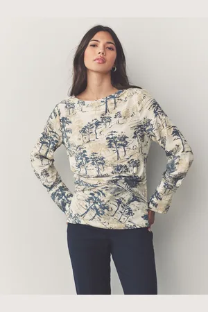 Next Langærmet bluse med ruched detalje36
