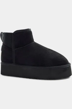 River Island Faux Fur Foret Elastik Ryg Støvler