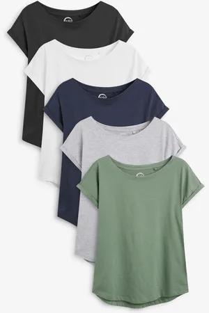 Next Hætteærmer 100% bomuld T-shirt 5 Pakke44