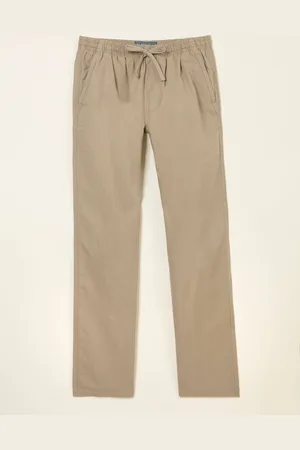 Fat Face FatFace Cotton Linen Straight Pull on Trousers38l