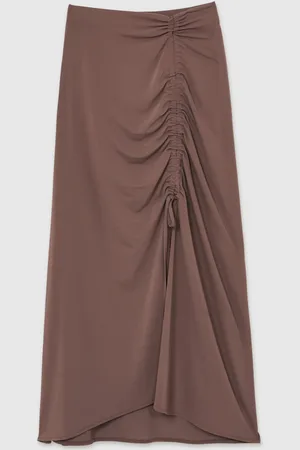 Reiss Aurelie Ruched Midi Skirtxlarge