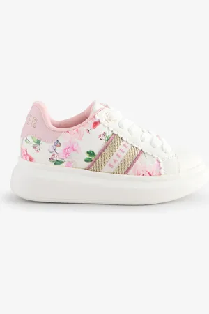 Ted Baker Girls Floral Chunky White Trainersuk12eu305