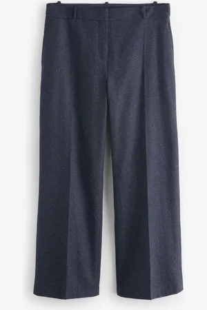 Baukjen Blå Gwynnie Wool Blend Brede bukseben Bukser44