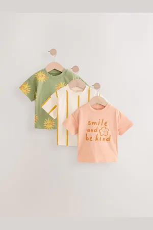 Next Short Sleeve 100% Cotton T-Shirts 3 Pack (3mths-7yrs)1.5 - 2 år (86 - 92cm)