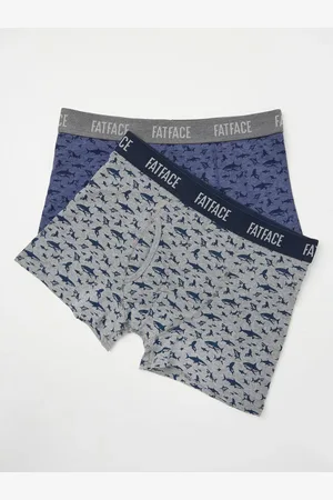 Fat Face FatFace 2 Pairs of Shark BoxersM