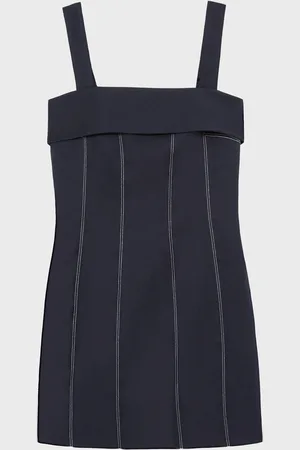 Reiss Effie Contrast-Stitch Structured Mini Dress42