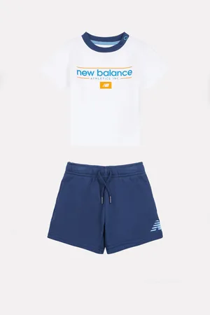 New Balance Kids 100% Cotton Athletic Shoes T-Shirt & Shorts Set8692cm