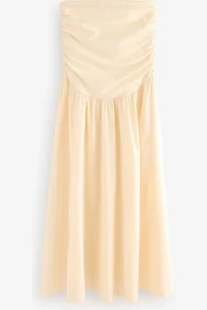 Next Bandeau Jersey Woven Mix Midi Kjole40