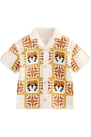 Next Hæklet Revere Collar Kortærmet strikket poloskjorter (3mdr.-7år)8692cm