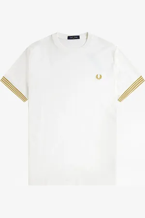 Fred Perry Striped Cuff T-Shirt2X-Large