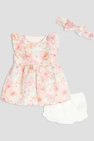 River Island Baby Girls Floral Burnout Bow Dress6874cm