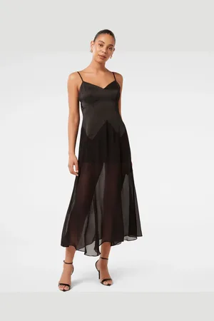 Forever New Scarlett Sheer Nederdele Midi Kjole36