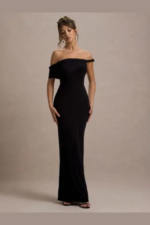 Club L Alonza Twisted Bardot Maxi Dress40