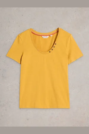 White Stuff Nadia Short Sleeve 100% Cotton T-Shirt