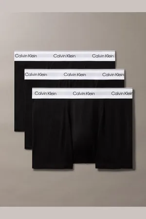 Calvin Klein Black/Blue 3 Pack Boxers Trunks - Ikon Bomuld StrækSmall