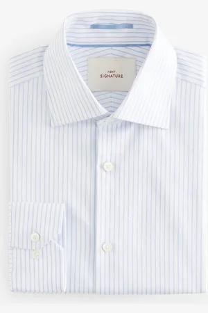 Next Slim Fit Signature 100% Cotton Single Cuff Shirt With Cutaway Collar38cm R (UK 15 R)