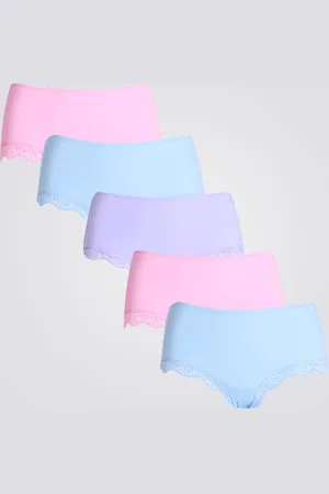 Boux Avenue Blue Kaylee Lace Shorts 5 Pack42