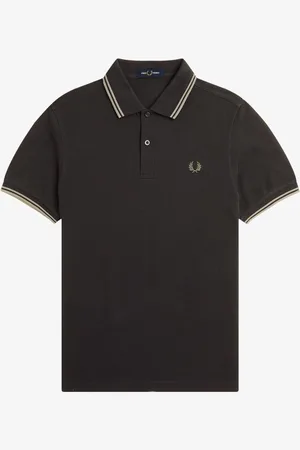 Fred Perry Poloskjorte med dobbelt stribe på krave2X-Large